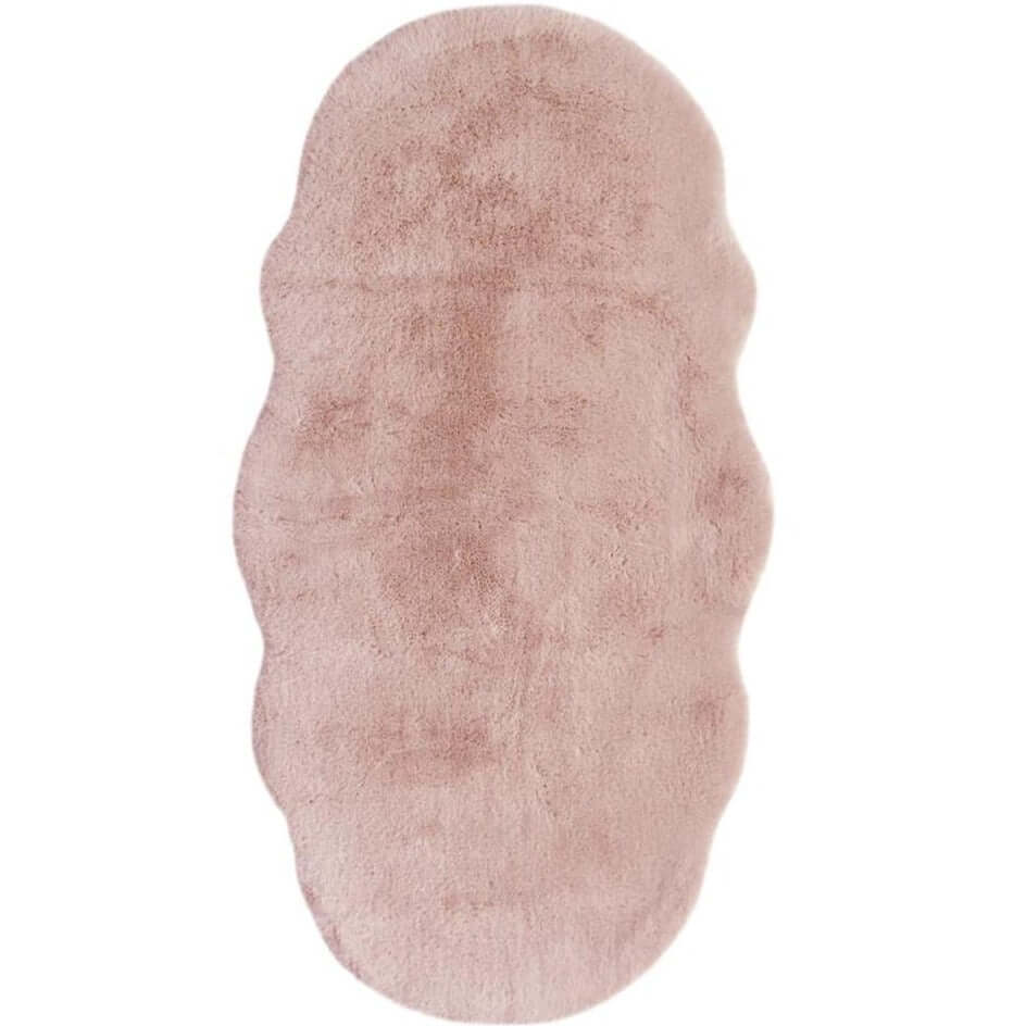 Luxury Pink Faux Fur Rug