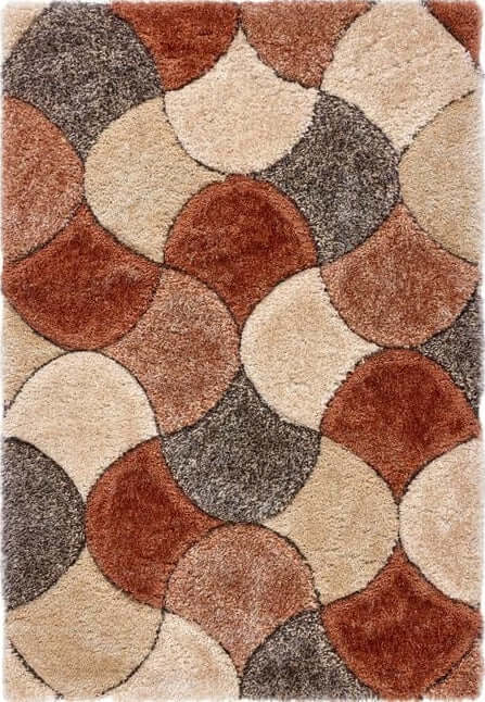 3D Carved Rug Geometric Design