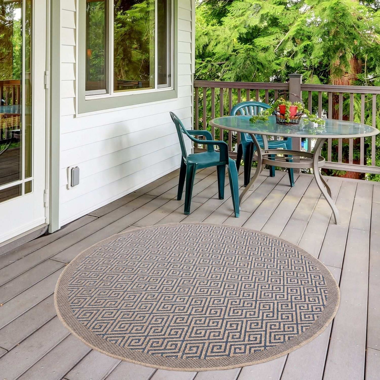 Nature Outdoor Rug Blue | 5100B