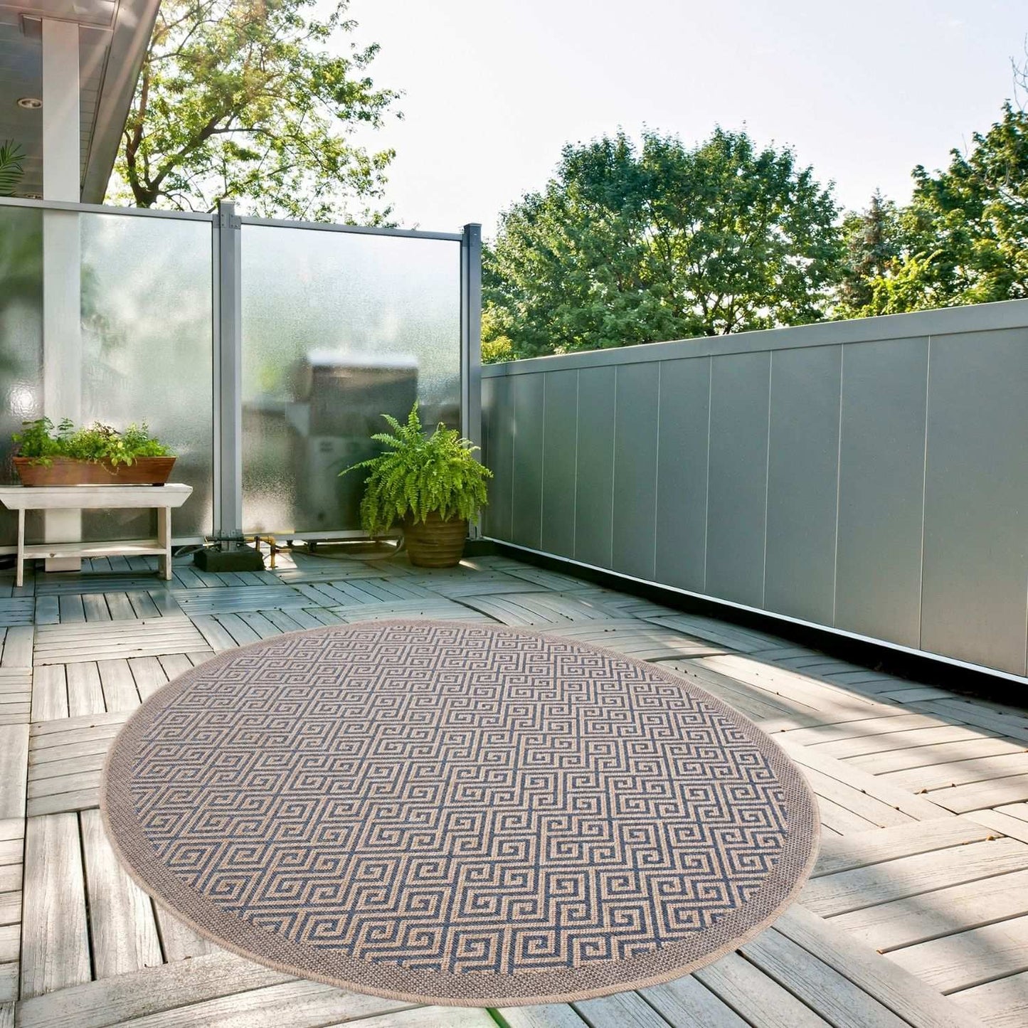 Nature Outdoor Rug Blue | 5100B