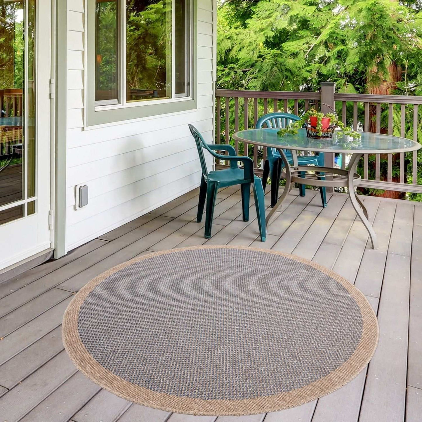 Nature Outdoor Rug Blue | 5200B