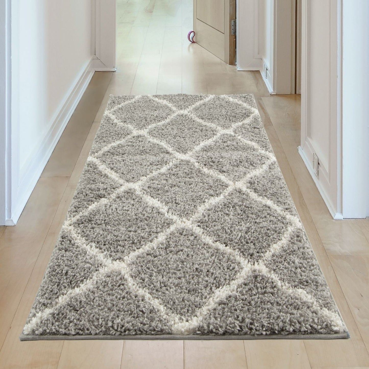 Moroccan Grey Shaggy Rug | 710