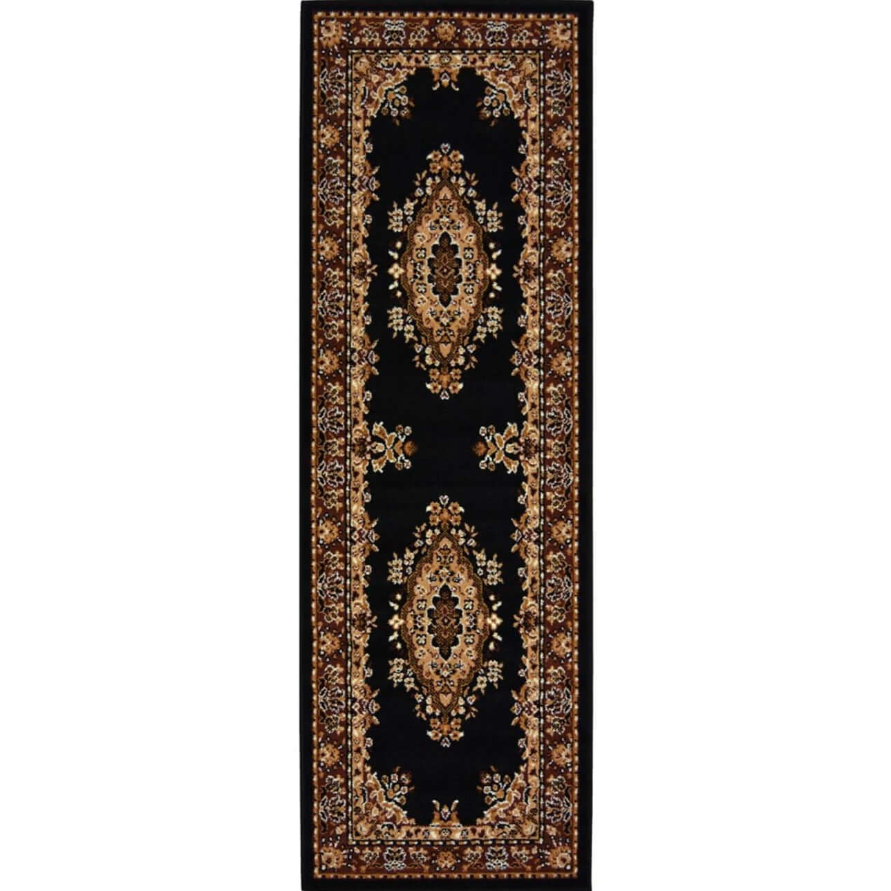 Maestro Traditional Black Rug | 4470 B11