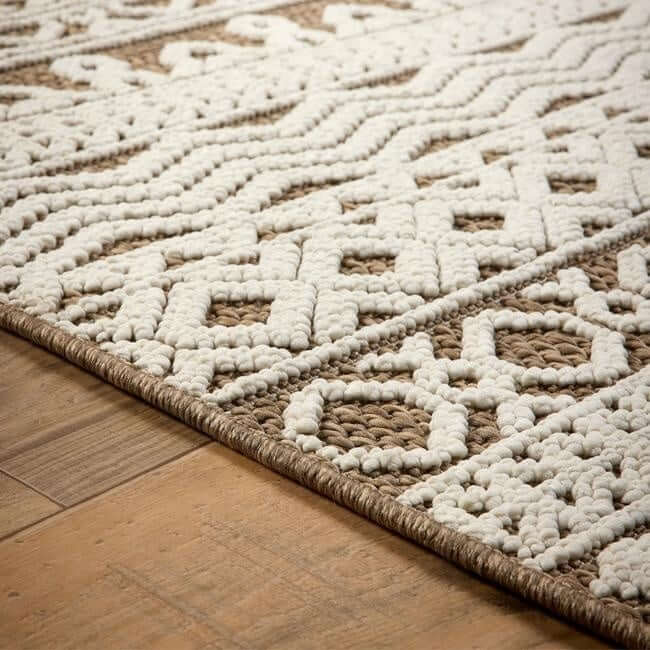 Rustic Rug Geometric Design