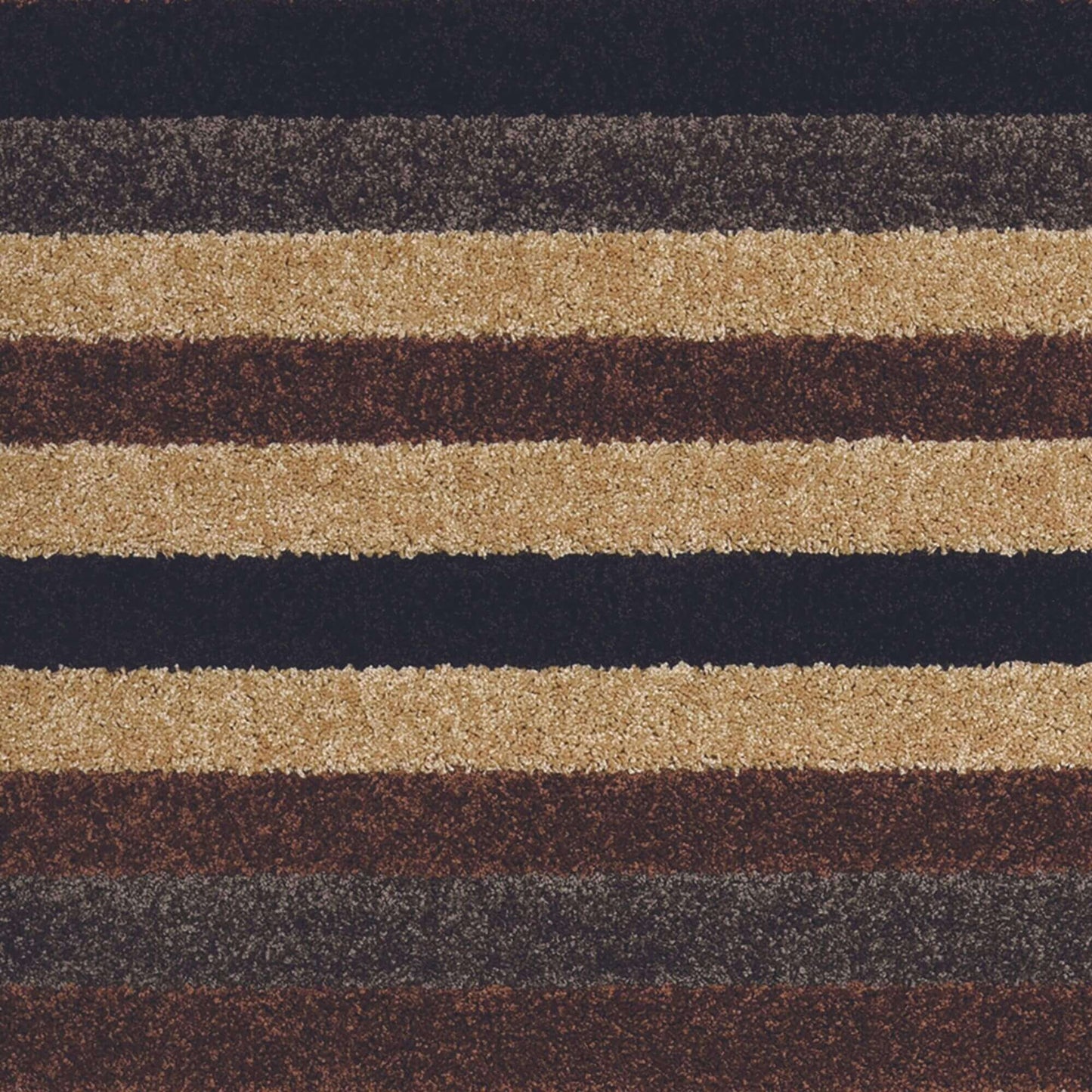 Linea Striped Caramel Washable Rug