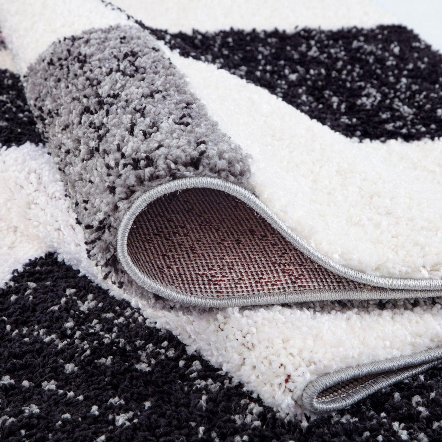 Myshaggy Geometric Grey Rug