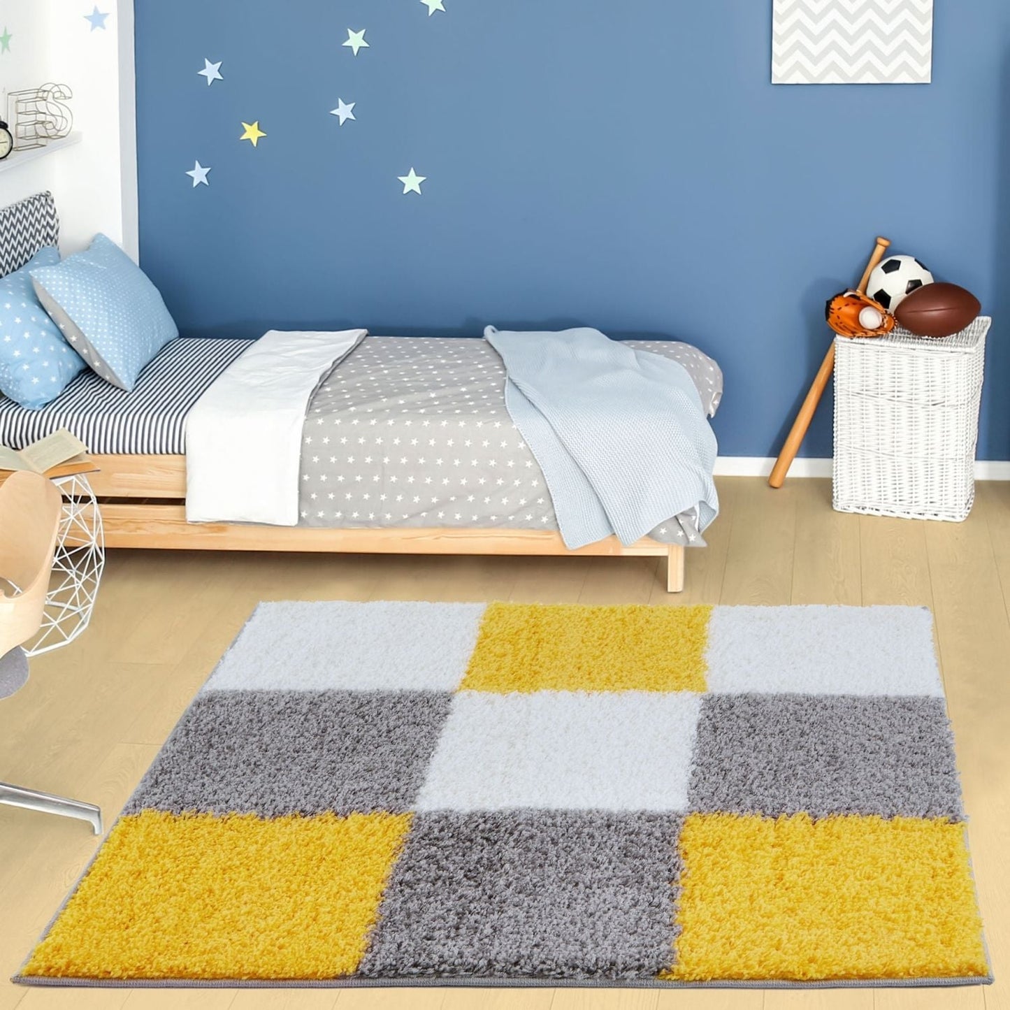Myshaggy Geometric Yellow Rug