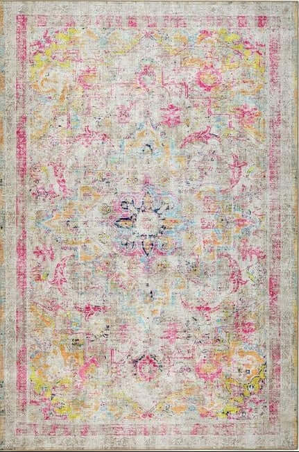 Eco-Washable Multicolour Rug Vintage Design