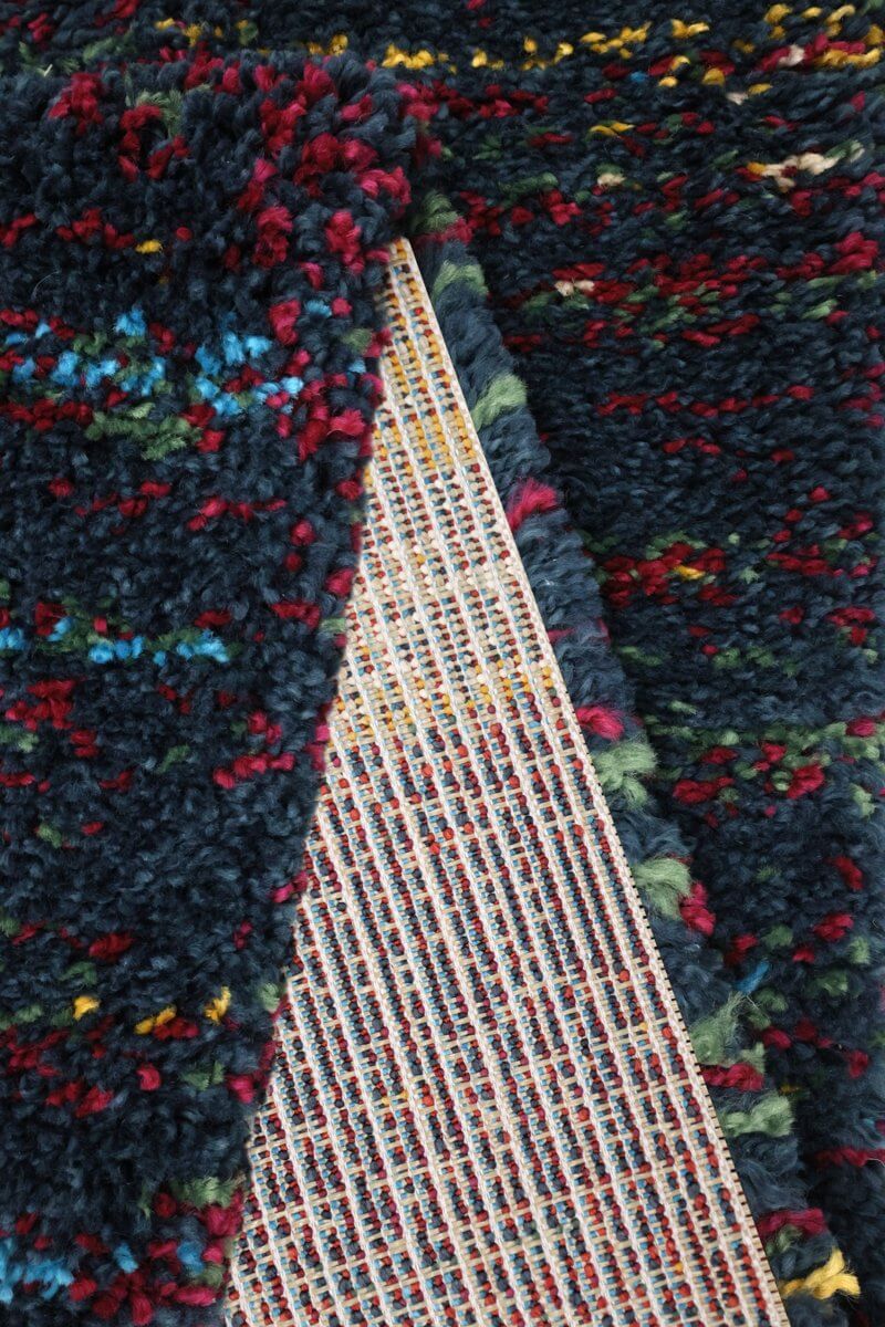 Noble Sherpa Rug – Blue and Red Colours