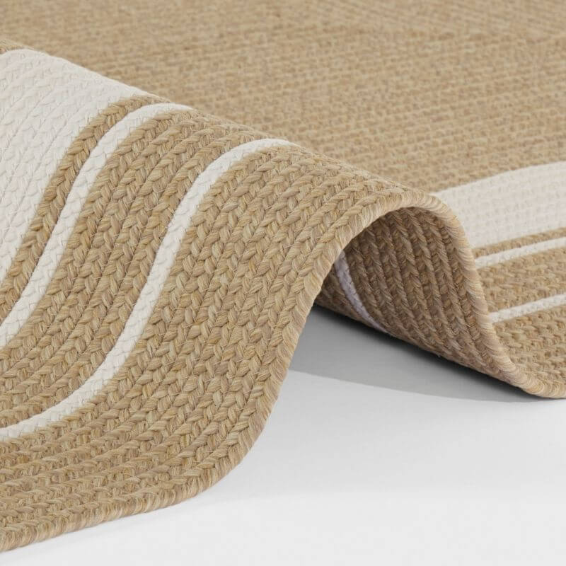 Indoor Outdoor Trenzado Rug – Bordered Plain Design