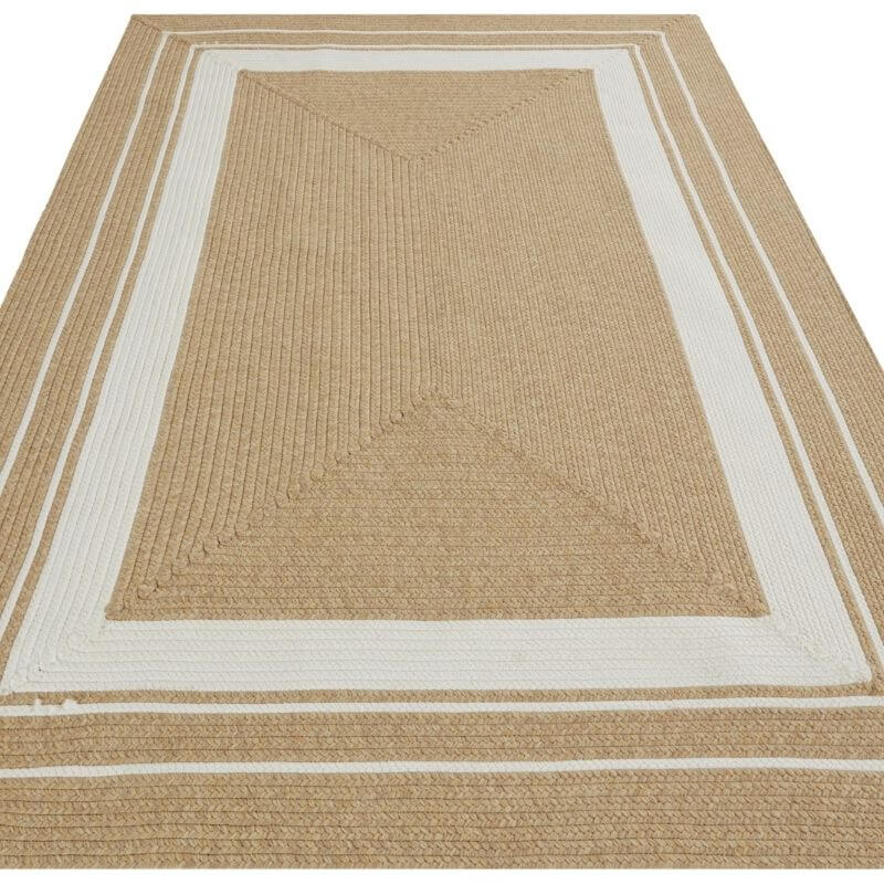 Indoor Outdoor Trenzado Rug – Bordered Plain Design