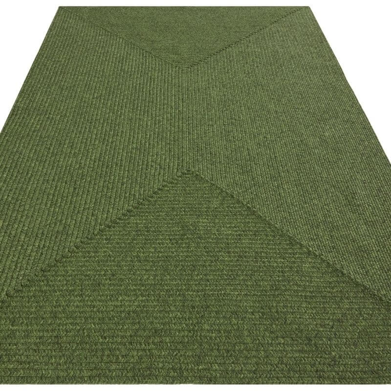 Indoor Outdoor Trenzado Rug – Bordered Plain Design