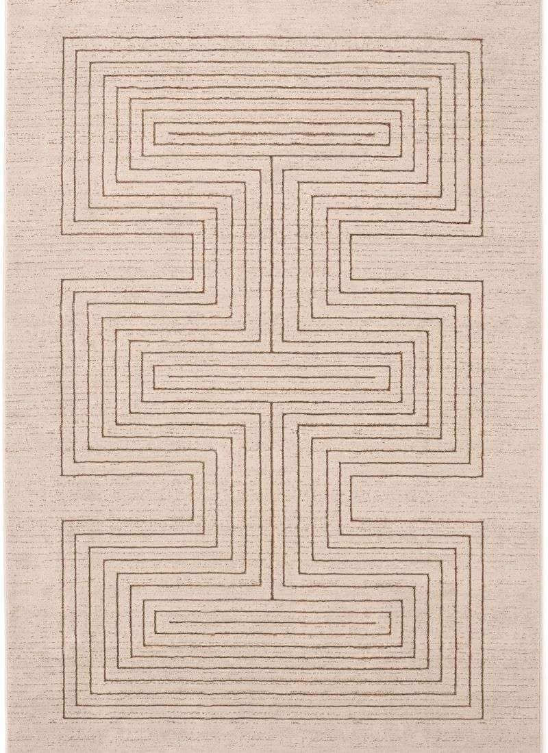 Abstract Stripes & Geometric Pattern | Neutral Tones