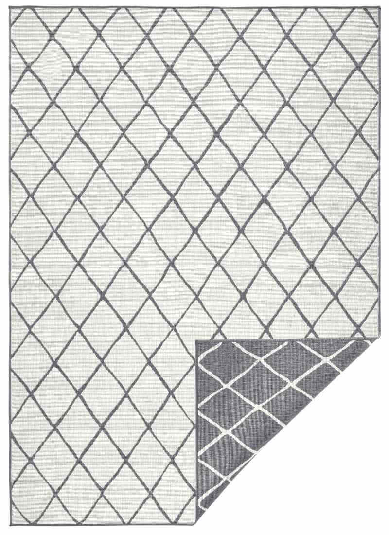 Reversible Indoor-Outdoor Geometric Flatweave Rug