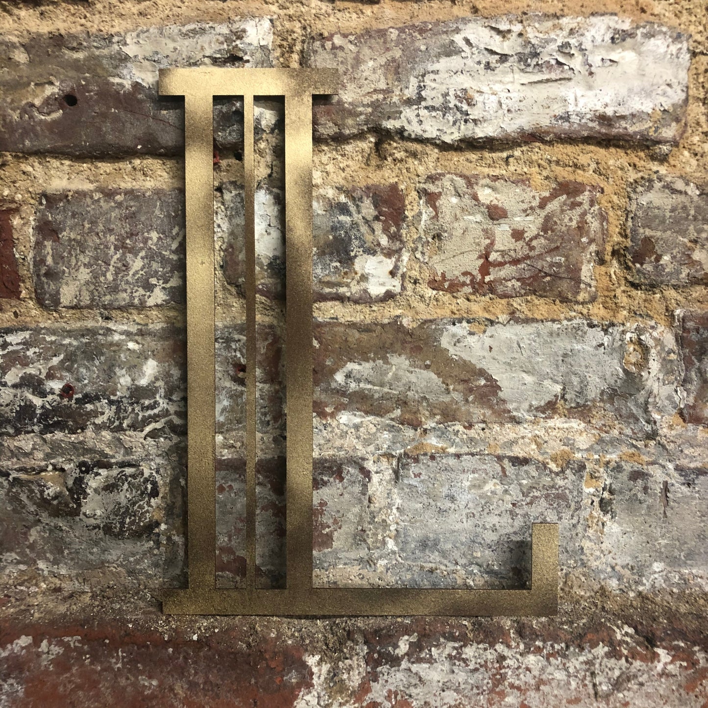 Gold Distressed 5" or 12" Art Deco Lettering A-Z 0-9