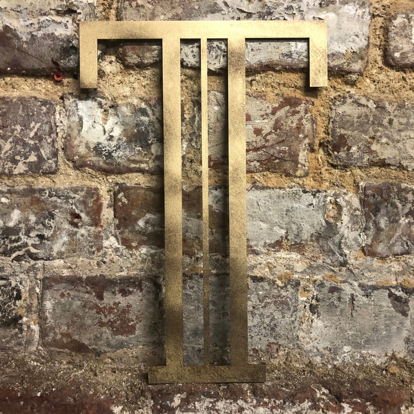 Gold Distressed 5" or 12" Art Deco Lettering A-Z 0-9