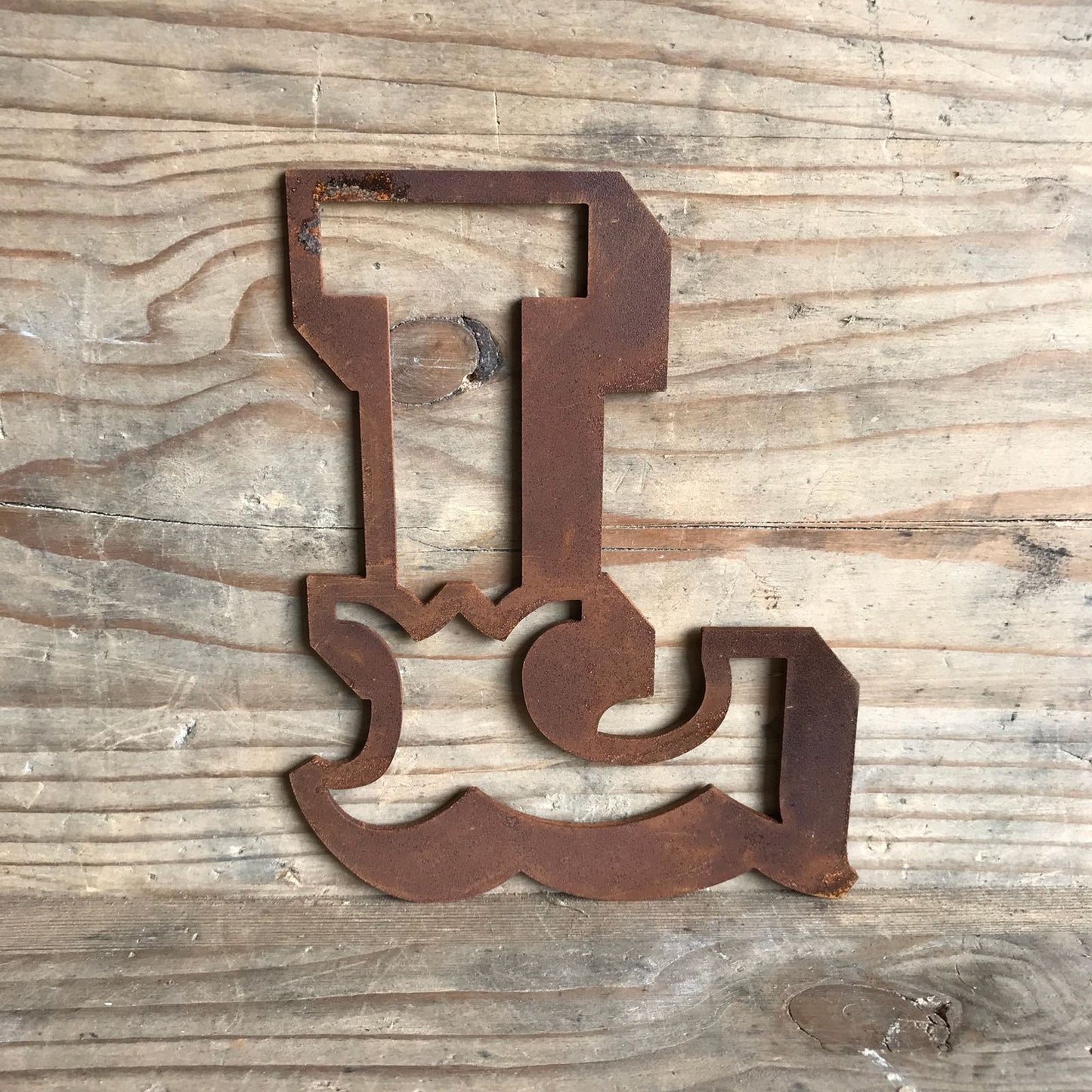 Rusty 5" Carnival Metal Letters A-Z