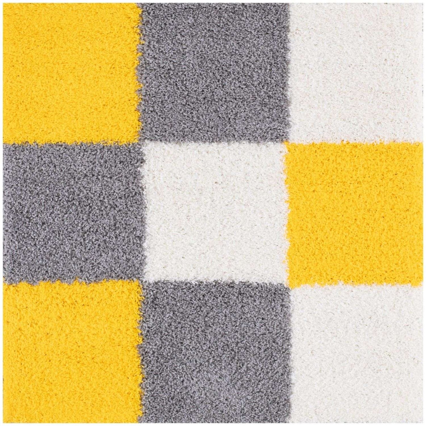 Myshaggy Geometric Yellow Rug
