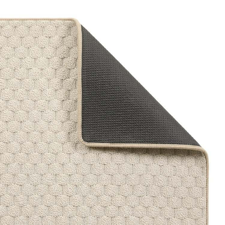 Textured Washable Mat and Runner Dots Design